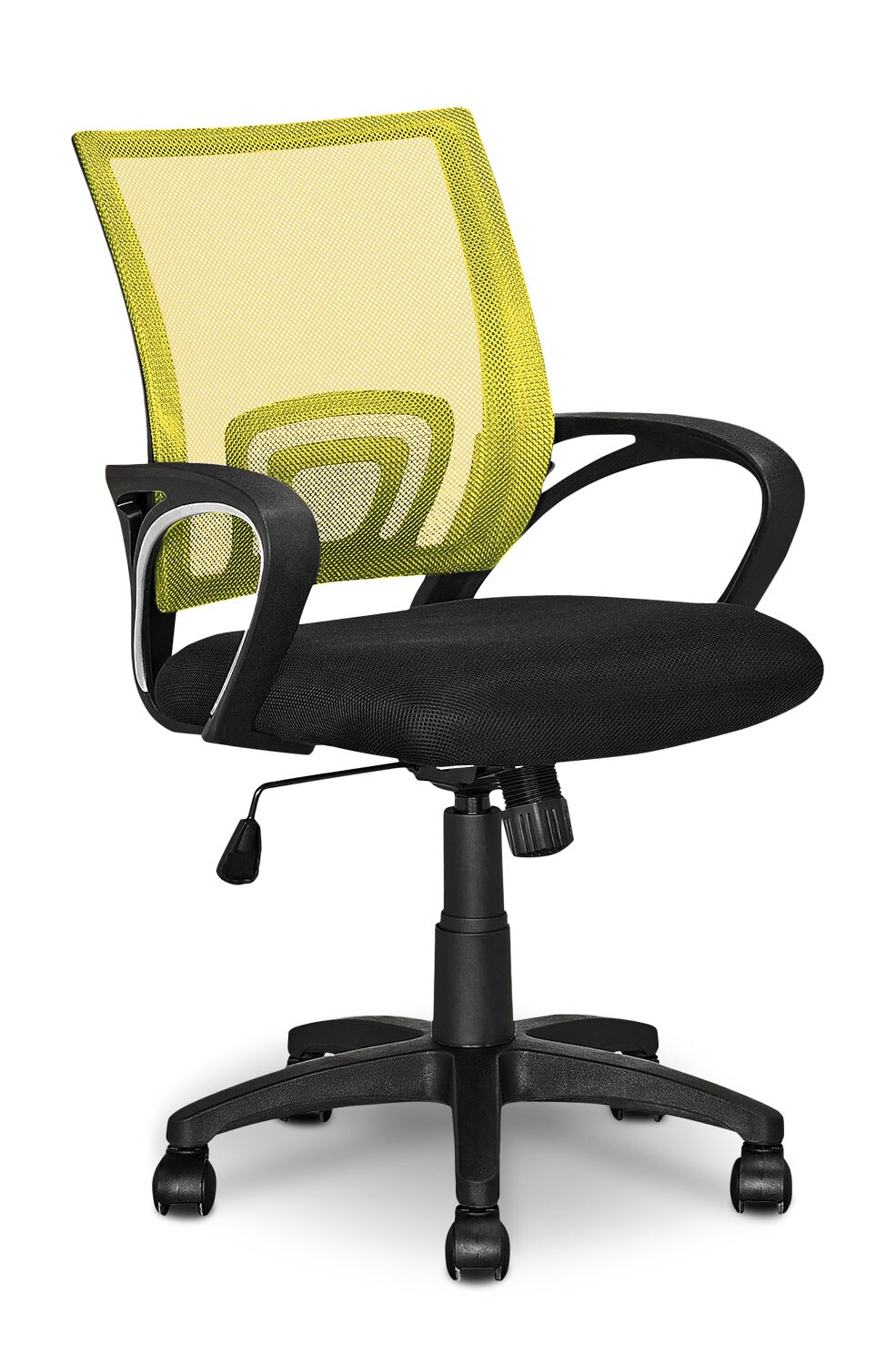 Loft Mesh Office Chair Yellow The Brick